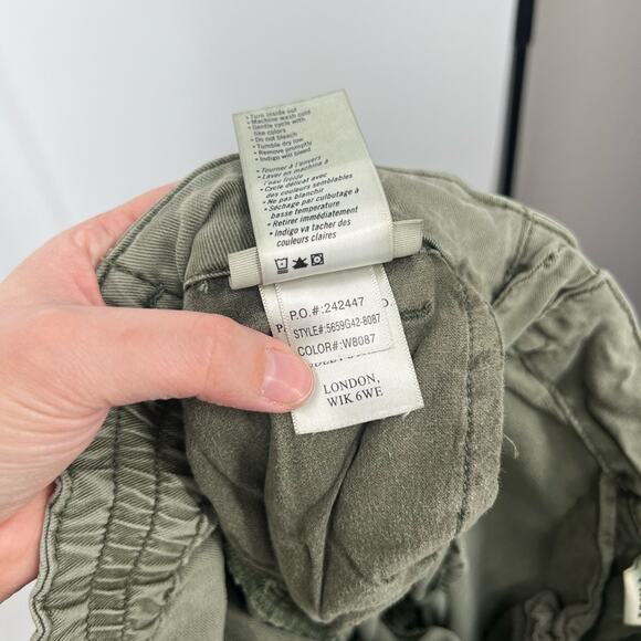 Paige Christy High Rise Pants in Vintage Coastal Green - Picture 9 of 9